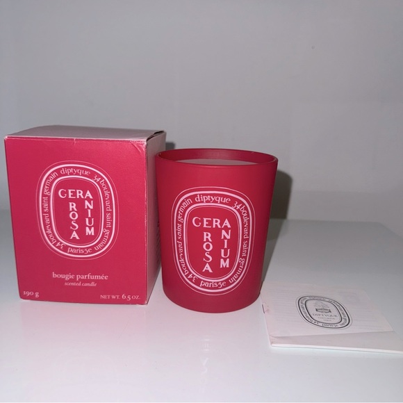 Diptyque Geranium Rosa Candle Limited Edition Collection - Picture 2 of 8